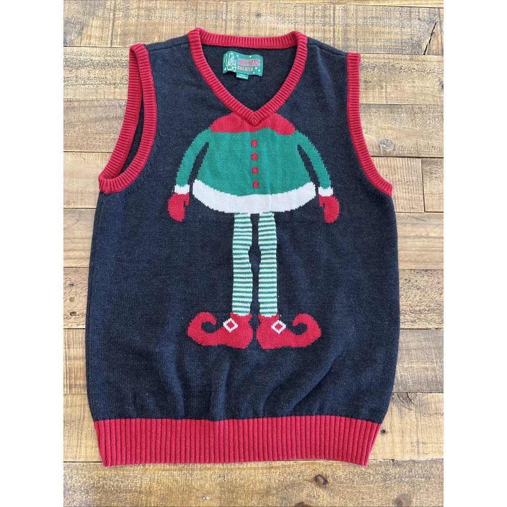 Men's Ugly Christmas Sweater Vest - Medium